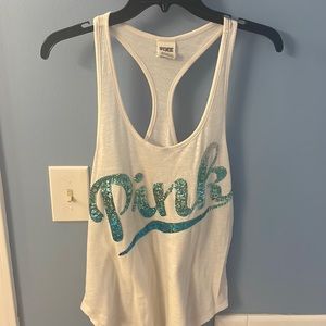 ✨ Victoria’s Secret PINK Sequin Embellished Racerback Tank✨